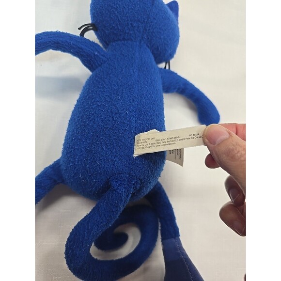 Vintage Pete The Cat  Plush Doll Blue Stuffed Animal Soft Toy **READ** - Picture 10 of 12